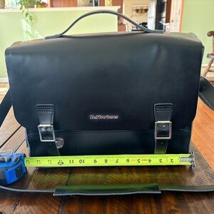 Dr. Martens Black Leather Cross-body Messenger Bag